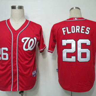 Washington Nationals #26 Floresred cool base Jerseys