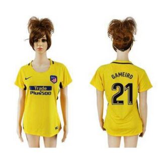 Women’s Atletico Madrid #21 Gameiro Away Soccer Club Jersey