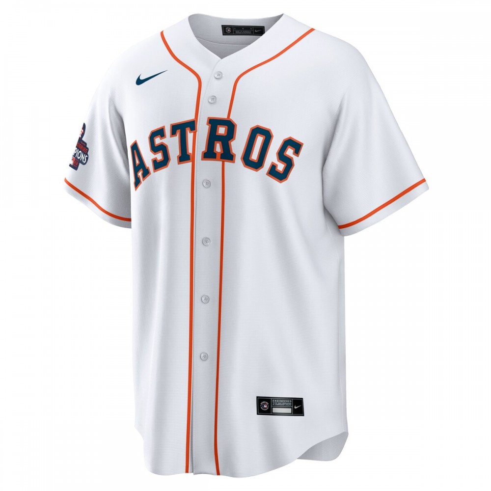 Yordan Alvarez Houston Astros Nike 2022 World Series Champions Home Replica Jersey - White - Image 2