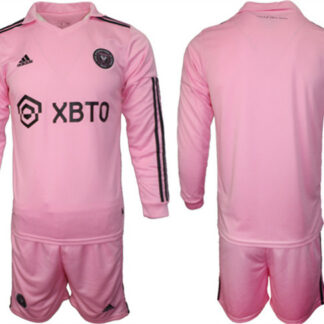Men's Inter Miami CF Blank 2023-24 Pink Home Soccer Jersey Suit