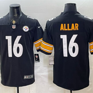Men's Pittsburgh Steelers #16 Drew Allar Black Vapor Limited Stitched Football Jersey