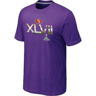 Men's San Francisco 49ers Super Bowl XLVII On Our Way Purple T-Shirt