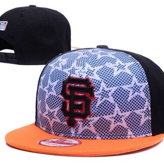 San Francisco Giants With Star Black Adjustable Hat GS