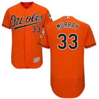 Baltimore Orioles #33 Eddie Murray Orange Flexbase Stitched Jersey DingZhi