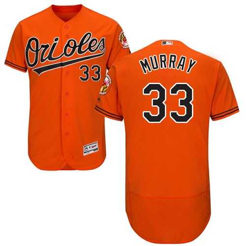 Baltimore Orioles #33 Eddie Murray Orange Flexbase Stitched Jersey DingZhi