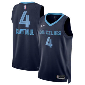 Youth Memphis Grizzlies #4 Walter Clayton Jr. Nike Navy Swingman Icon Edition Jersey