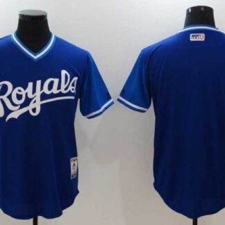 Kansas City Royals Blank Majestic Navy Players Weekend Mlb Jerseys