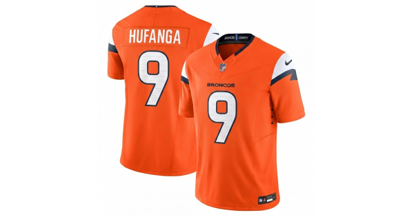 Talanoa Hufanga Denver Broncos Nike Vapor F.U.S.E. Limited Jersey - Orange - Image 2