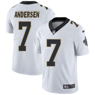 Nike New Orleans Saints #7 Morten Andersen White Men’s Stitched NFL Vapor Untouchable Limited Jersey