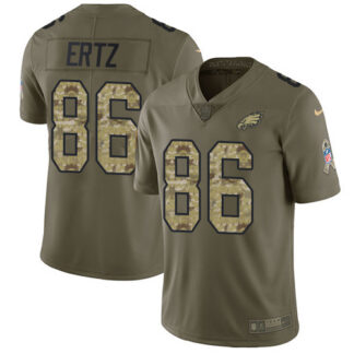 Nike Philadelphia Eagles #86 Zach Ertz Olive/Camo Youth Stitched NFL Limited 2017 Salute to Service Jersey