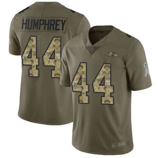 Nike Baltimore Ravens #44 Marlon Humphrey Olive/Camo Men’s Stitched NFL Limited 2017 Salute To Service Jersey