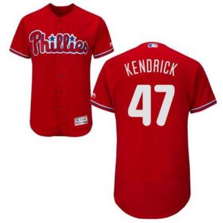 Philadelphia Phillies #47 Howie Kendrick Red Flexbase Stitched Jersey DingZhi