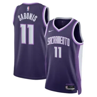 Youth Sacramento Kings #11 Domantas Sabonis Nike Purple 2025/26 Swingman City Edition Jersey
