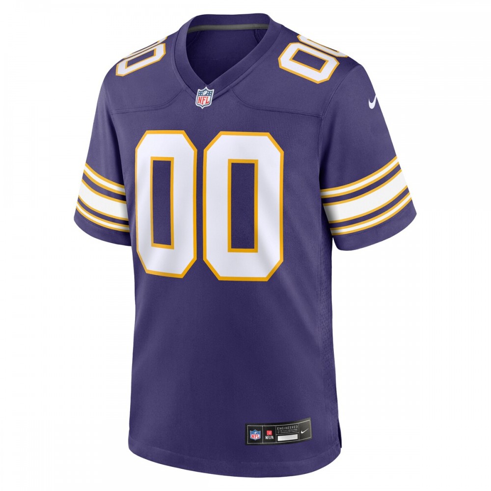 Minnesota Vikings Nike Classic Custom Game Jersey - Purple - Image 2