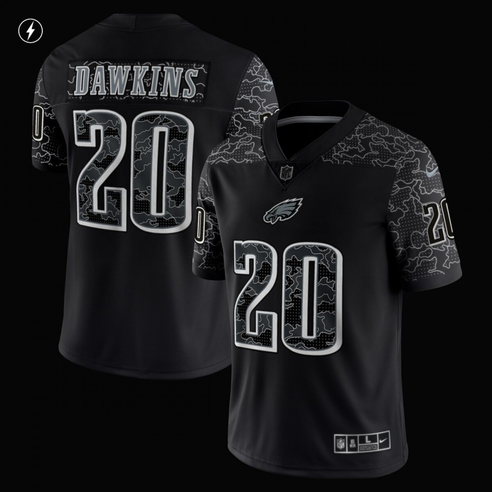 Brian Dawkins Philadelphia Eagles Nike Retired Player RFLCTV Limited Jersey - Black - Image 2