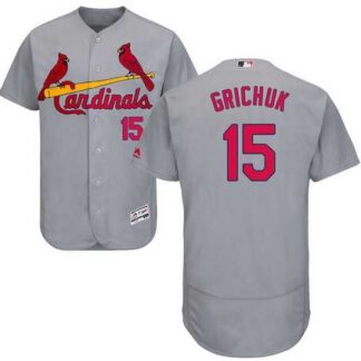 St. Louis Cardinals #15 Randal Grichuk Gray Flexbase Stitched Jersey DingZhi