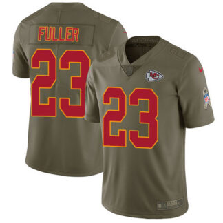 Nike Kansas City Chiefs #23 Kendall Fuller Olive Men’s Stitched NFL Limited 2017 Salute to Service Jersey