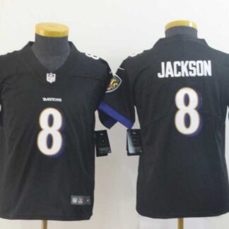 Youth Nike Ravens 8 Lamar Jackson Black Vapor Untouchable Limited Jersey