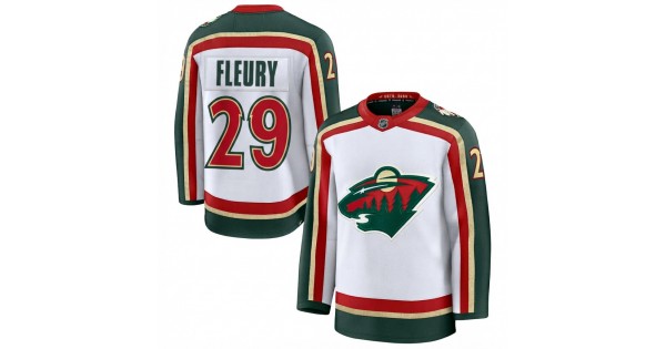 Marc-André Fleury Minnesota Wild White 25th Anniversary Premium Jersey - Image 2