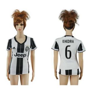 Women’s Juventus #6 Khedira Home Soccer Club Jersey