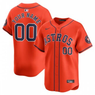 Houston Astros Nike Alternate Limited Custom Jersey – Orange
