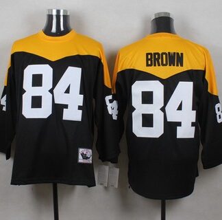 Men's Pittsburgh Steelers #84 Antonio Brown Black 1967 Home Throwback NFL Jersey
