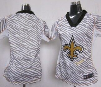 Nike New Orleans Saints Blank 2012 Womens Zebra Fashion Jersey