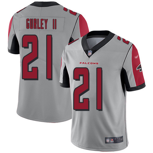 Nike Atlanta Falcons #21 Todd Gurley II Silver Youth Stitched NFL Limited Inverted Legend Jersey