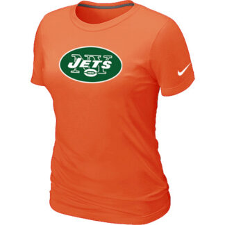 New York Jets Orange Women's Logo T-Shirt