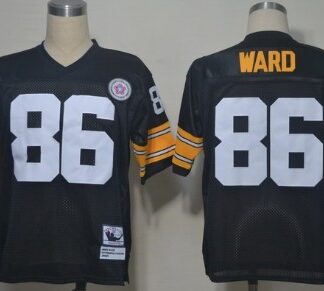 Pittsburgh Steelers #86 Hines Ward Black Throwback Jersey