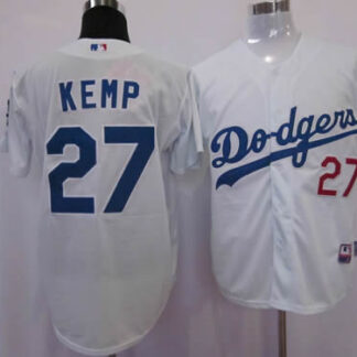 Los Angeles Dodgers #27 Authentic Matt Kemp Home Cool Base Jerseys