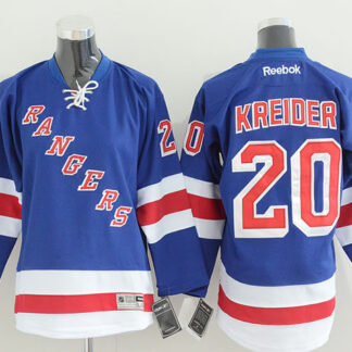 Youth New York Rangers #20 Chris Kreider Light Blue Jerseys