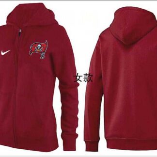 Womens Tampa Bay Buccaneers Team Logo 2015 Full Zip Hoodie-64