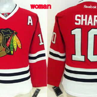 Chicago Blackhawks #10 Patrick Sharp Red Womens Jersey