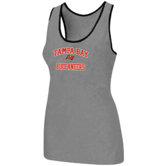 Nike Tampa Bay Buccaneers Heart x26 Soul Tri-Blend Racerback stretch Tank Top L.grey