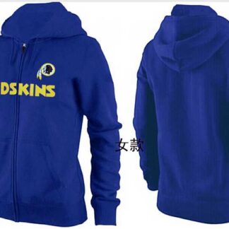 Womens Washington Redskins Team Logo 2015 Full Zip Hoodie-10