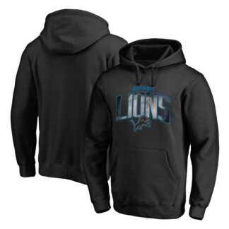 Men's Detroit Lions NFL Pro Line by Fanatics Branded Arch Smoke Pullover Hoodie Black