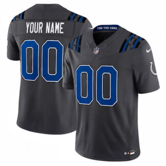 Men's Indianapolis Colts Charcoal 2026 Rivalries Collection Vapor F.U.S.E. Limited Custom Jersey