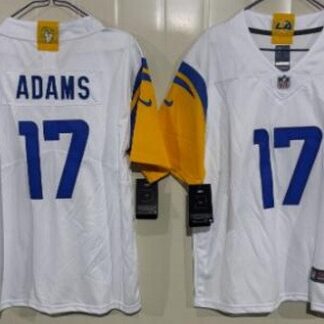 Youth Los Angeles Rams #17 Davante Adams Limited White Vapor Stitched Jersey