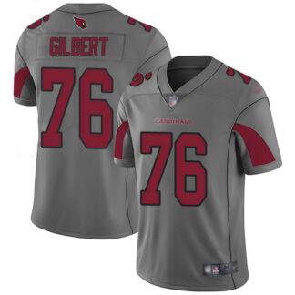 Nike Arizona Cardinals #76 Marcus Gilbert Silver Men’s Stitched NFL Limited Inverted Legend Jersey