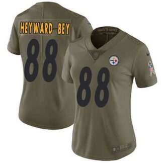 Women Nike Steelers 88 Darrius Heyward Bey Olive Salute To Service Limited Jersey Dzhi