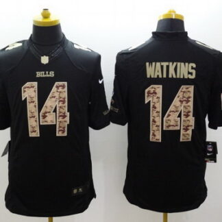 Nike Buffalo Bills #14 Sammy Watkins Salute to Service Black Limited Jersey