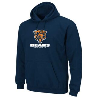 Men's Chicago Bears Critical Victory Pullover Hoodie - Navy Blue