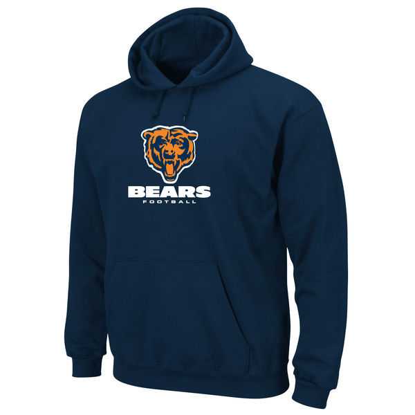 Men's Chicago Bears Critical Victory Pullover Hoodie - Navy Blue