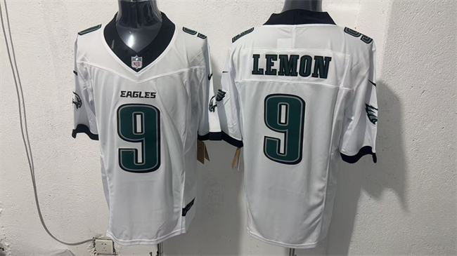 Men's Philadelphia Eagles #9 Makai Lemon White 2026 F.U.S.E. Draft Vapor Untouchable Limited Stitched Football Jersey