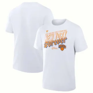 Men's New York Knicks White 2026 NBA Finals Champions Hometown T-Shirt