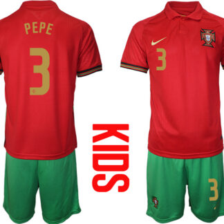 2021 European Cup Portugal home Youth 3 style 2 soccer jerseys