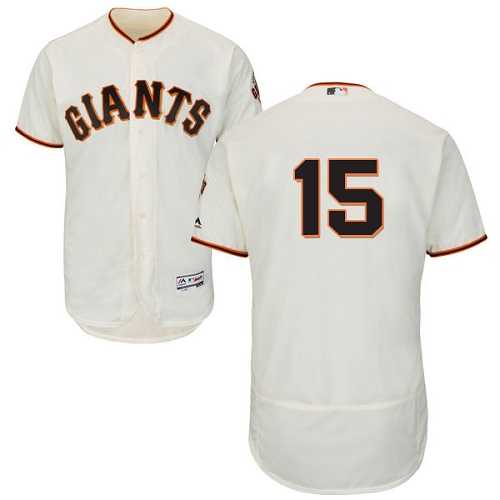 San Francisco Giants #15 Bruce Bochy Cream Flexbase Stitched Jersey DingZhi