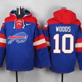 Buffalo Bills #10 Robert Woods Royal Blue Player Stitched Pullover NFL Hoodie