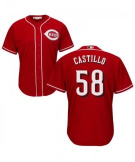 Kid's Cincinnati Reds #58 Authentic Red Alternate Cool Base Jersey